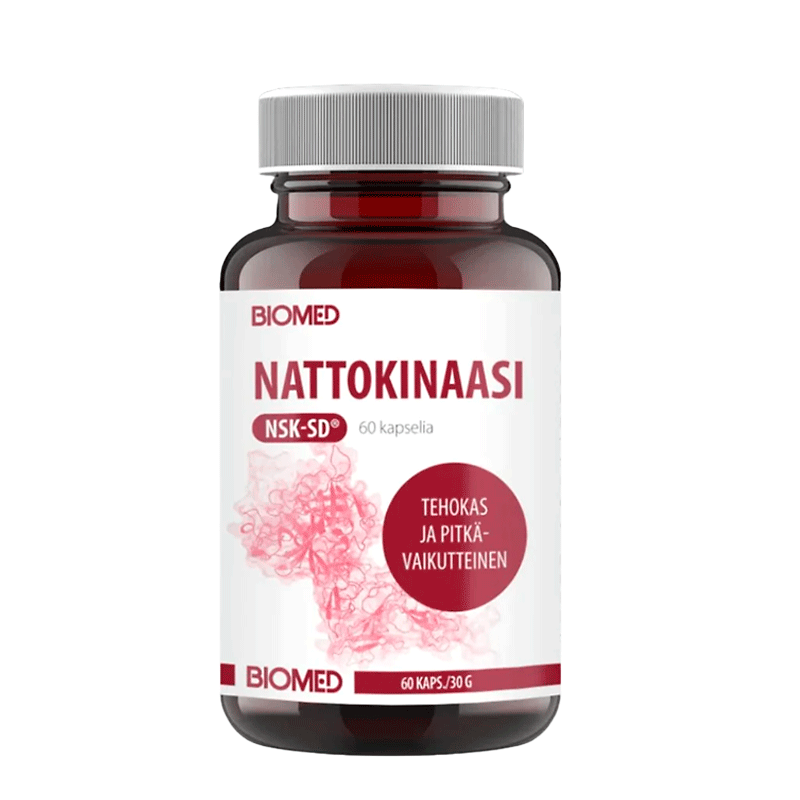 Nattokinaasi on japanilaisten pitkän iän salaisuus.
Verenkiertoelimistön hyvinvointiin - Outletapteekki