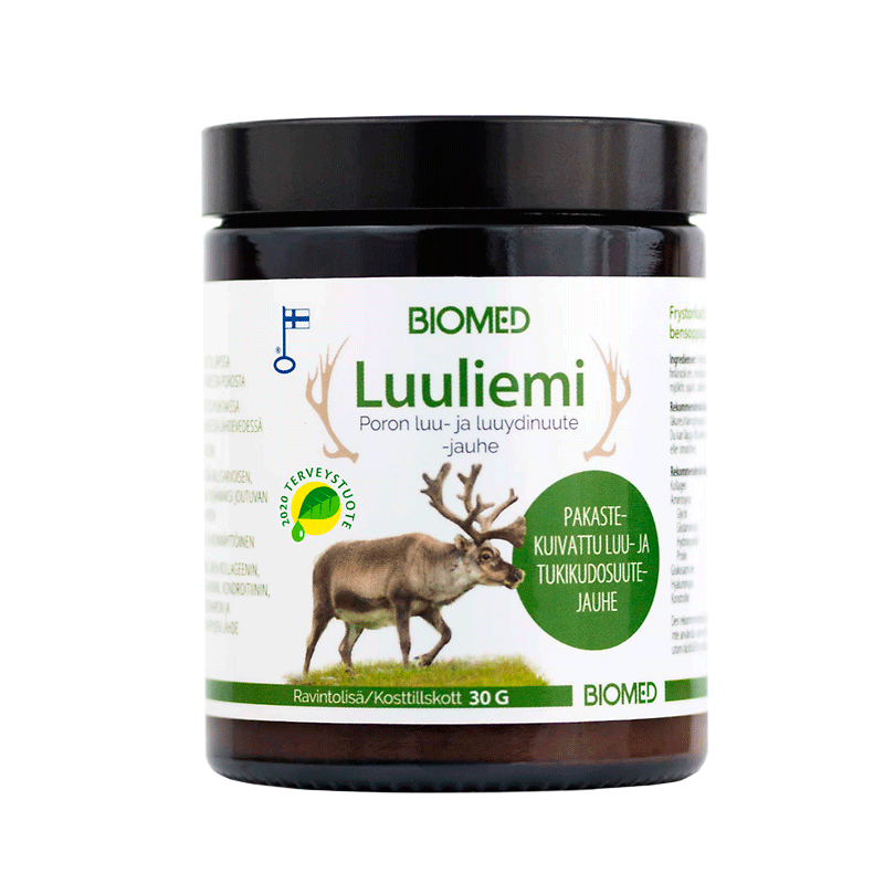 Luuliemijauhe on luonnollinen kollageenin, glukosamiinin, kondroitiinin, hyaluronihapon ja aminohappojen lähde -Outletapteekki