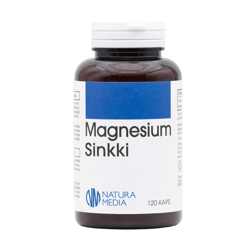 Magnesium ja sinkki osallistuvat kehossa mm. normaaliin aineenvaihduntaan, proteiinisynteesiin, solujen jakautumisprosessiin ja aivojen normaaliin toimintaan. Lisäksi sinkillä on hiusten, kynsien, ihon ja luuston normaalina pysymistä ylläpitävä vaikutus - Outletapteekki