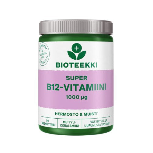 Bioteekki Super B12 vitamiini 90 tabl