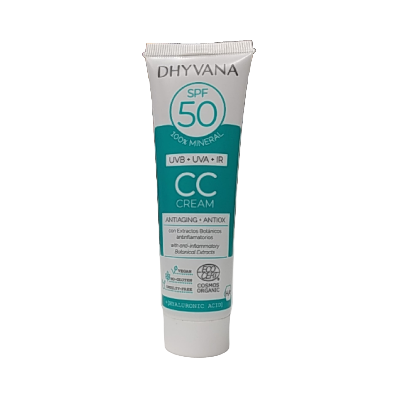 Dhyvana CC sävytetty aurinkovoide kasvoille SK50 50 ml