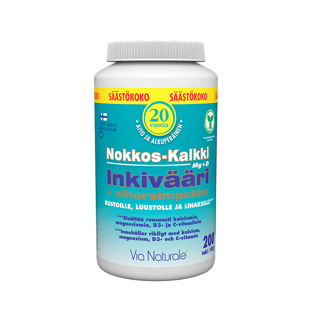 Nokkosella, kalkilla, inkiväärillä ja vihersimpukalla lujuutta luustoon ja notkeutta niveliin - Outletapteekki
