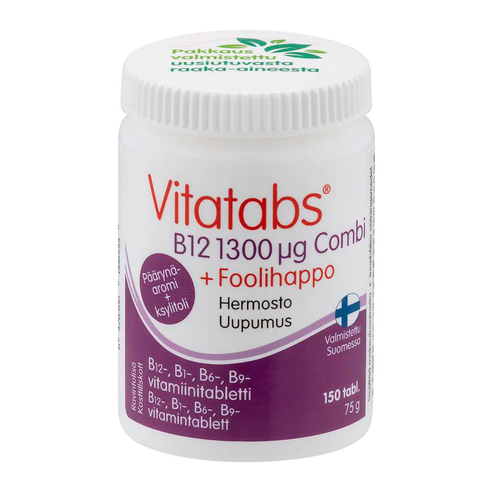 Vitatabs B12 1300 µg Combi + Foolihappo 150 tabl. *
