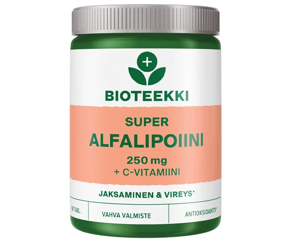 Super Alfalipoiini + C-vitamiini 90 tabl - Bioteekki*