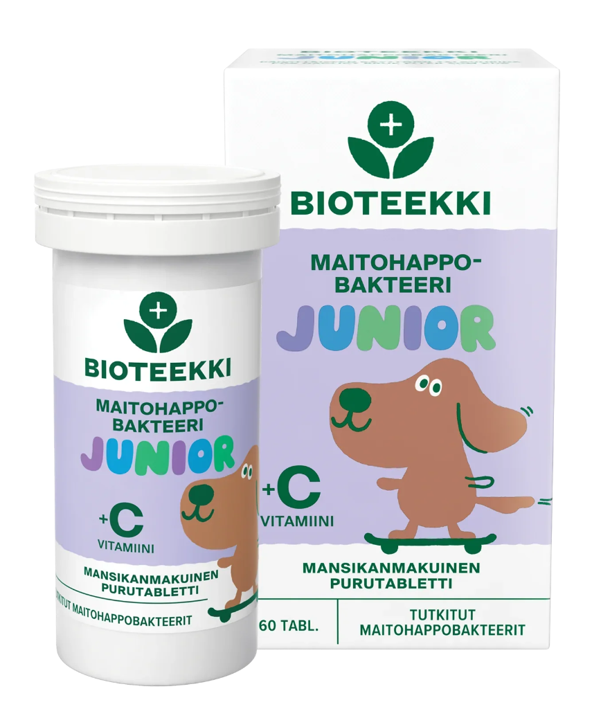 Bioteekki Maitohappobakteeri junior +C 60 tabl