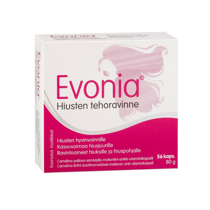 Evonia Hiusten tehoravinne 56 kaps - Hankintatukku*
