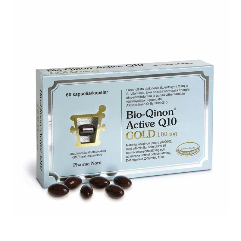 Bio-Qinon Active Q10 Gold 100 mg 60 kaps *seleeni kaupan päälle*