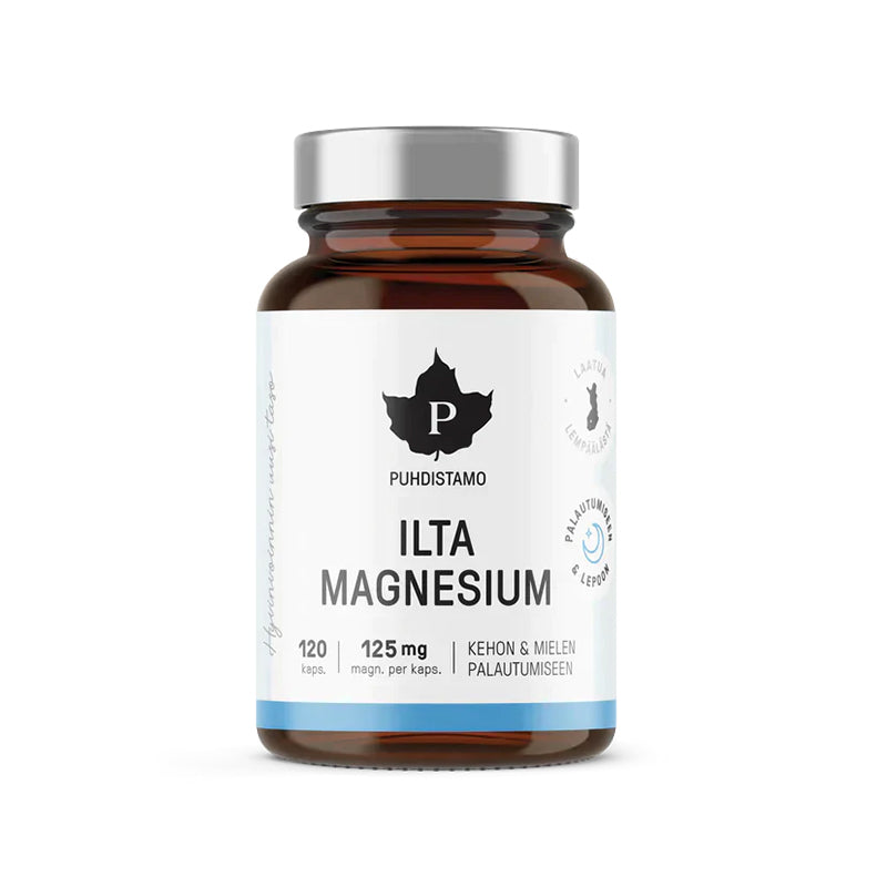 Puhdistamo Ilta Magnesium 125 mg 120 kaps