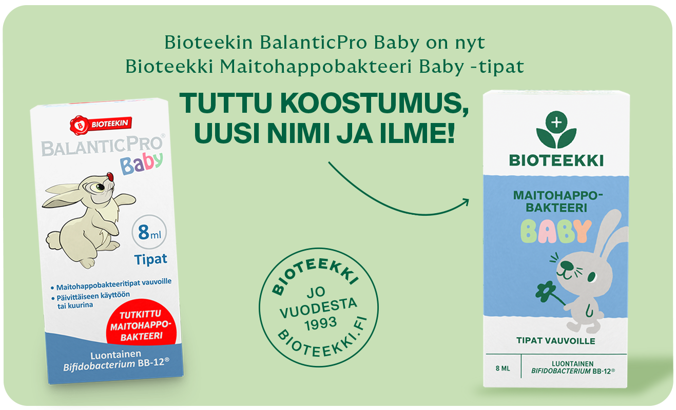 Bioteekki Maitohappobakteeri Baby tipat 8ml