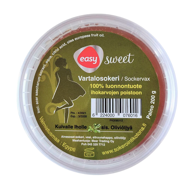 Easy Sweet vartalosokeri hunaja sopii kuivalle iholle Outletapteekki