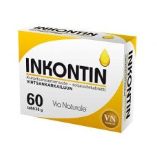 Inkontin Kurpitsansiemenuute-soijauutetabletti 60 tbl