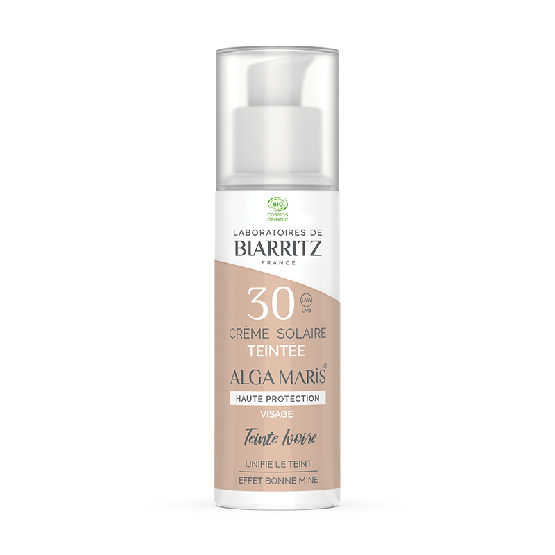 Alga Maris sävyttävä aurinkovoide kasvoille SPF30 50ml Suojaa ihoa UVA- ja UVB-säteiltä - Outletapteekki