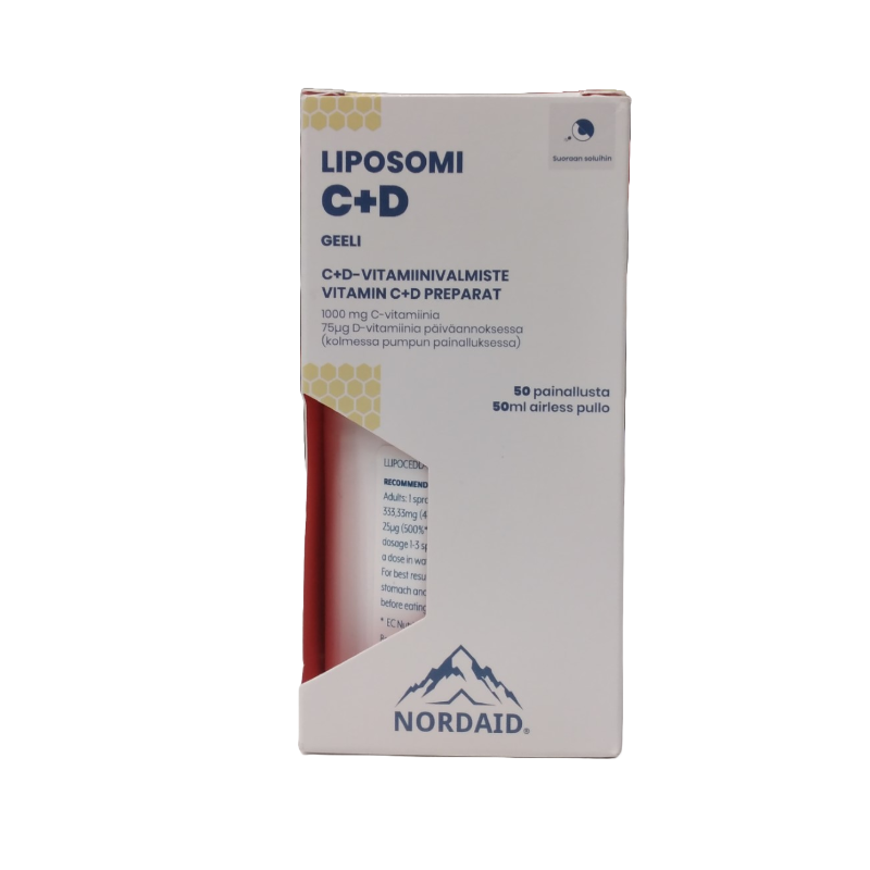 Nordaid Liposomi C+D geeli 50 ml |päiväystuote