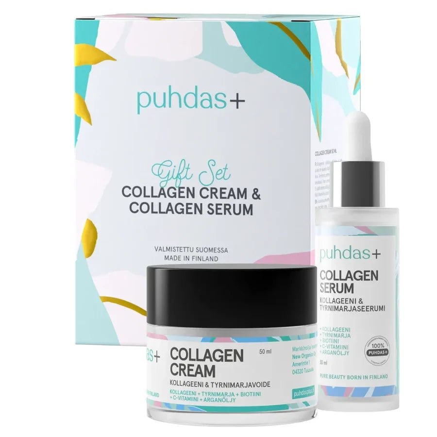 Puhdas+ Collagen Cream & Serum -lahjapakkaus