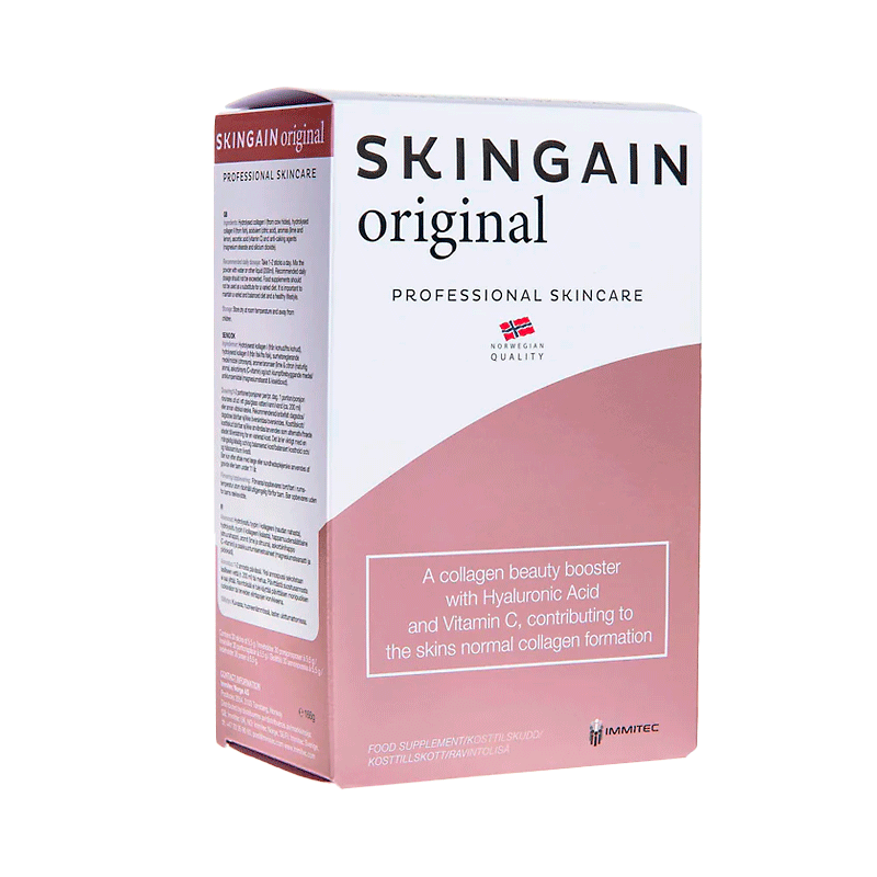 Skingain Original tutkittua tehoa ihon ja nivelten hyvinvoinnin tueksi.