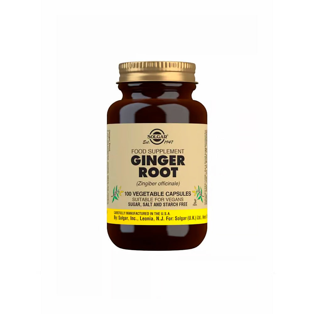 Solgar Ginger Root - Inkivääri Yrttivalmiste - 100 kaps | 09.25 *