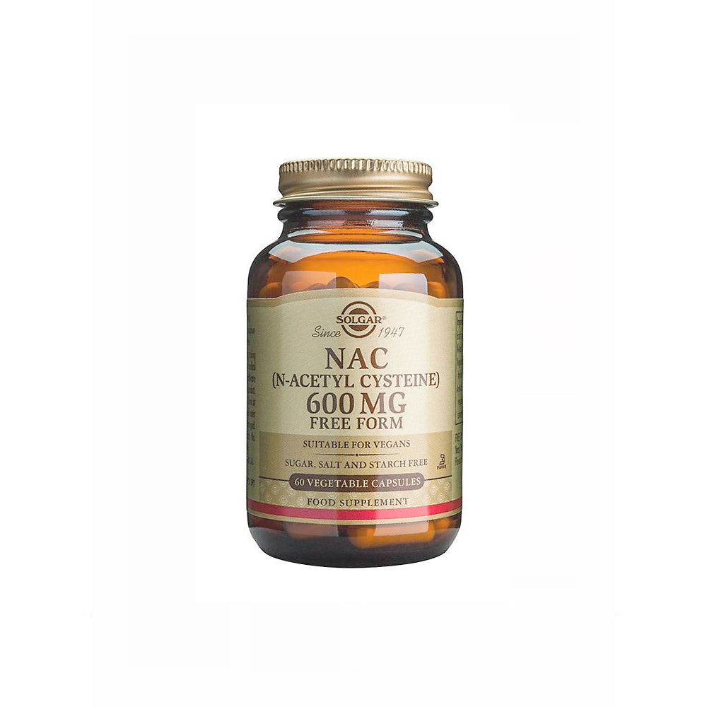 Solgar NAC 600 mg - Aminohappovalmiste 60 kaps | 03.25 *