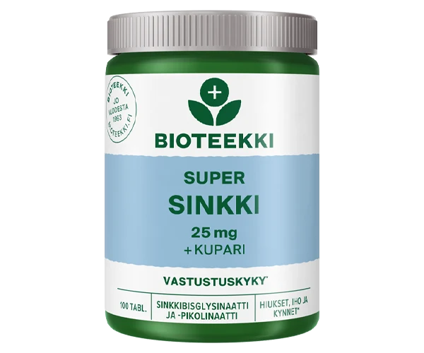 Super Sinkki + kupari 100 tabl. -Bioteekki*